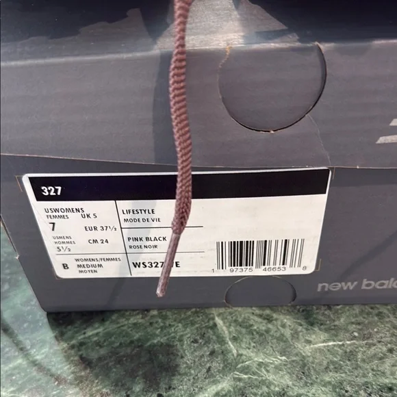 New Balance 327 EUC Women's Sneakers in Pink and Tan - Picture 6 of 11